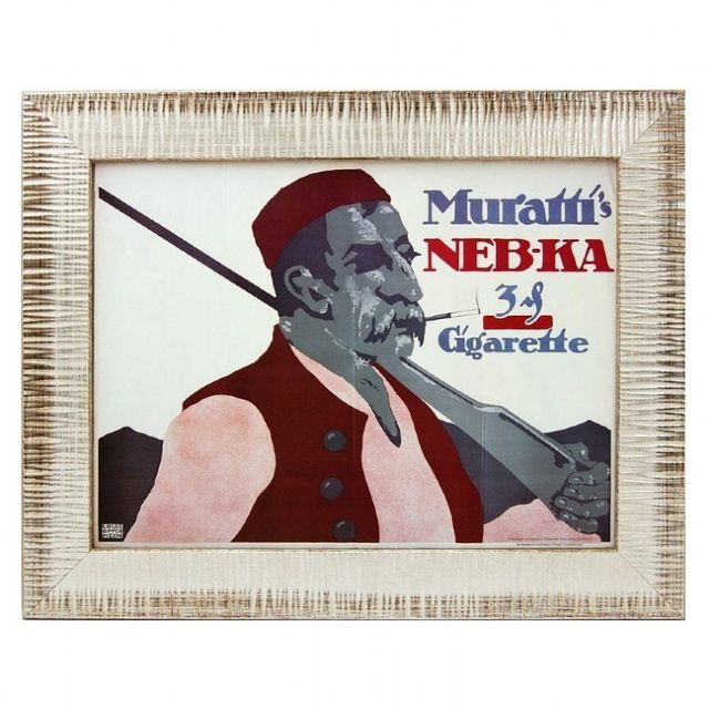 Muratti Plakat mit Rahmen